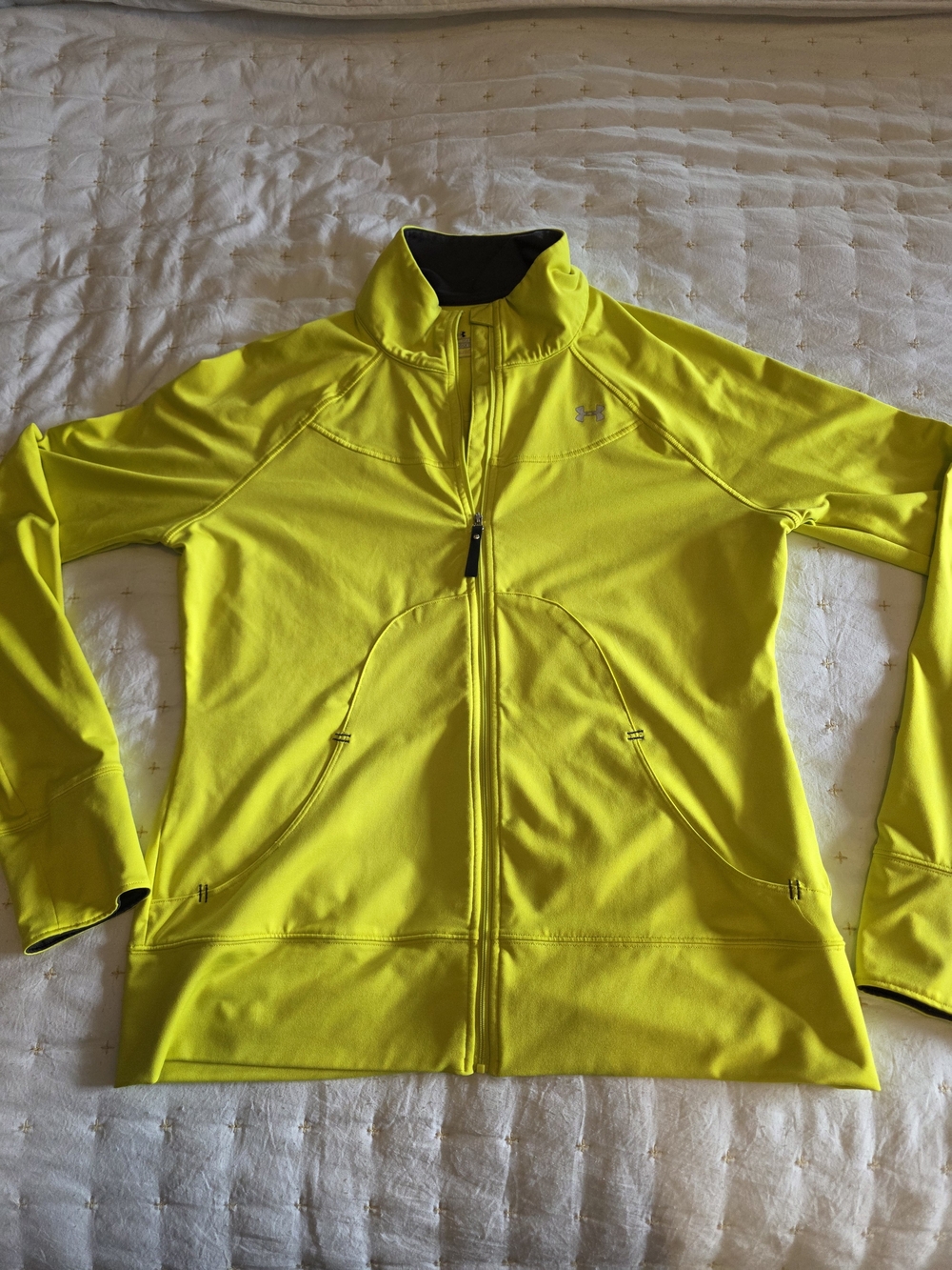 Under Armour Women's High-Visibility‎ Yellow Full-Zip Jacket